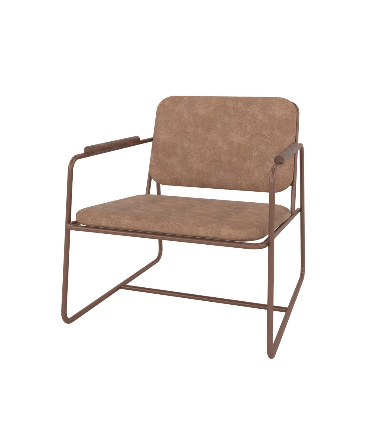 Manhattan Comfort Whythe Low Accent Chair 2.0 In Corten