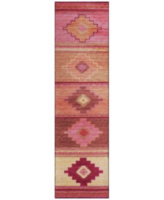 Phoenix Washable PH1 2'3" x 7'6" Runner Area Rug