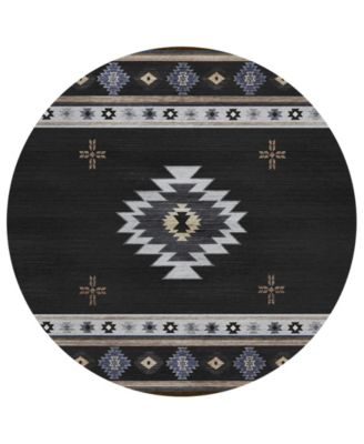 Phoenix Washable PH4 8' x 8' Round Area Rug