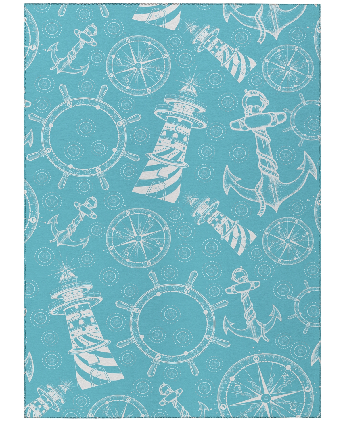 D Style Harbor Ha9 10' X 14' Area Rug In Ocean