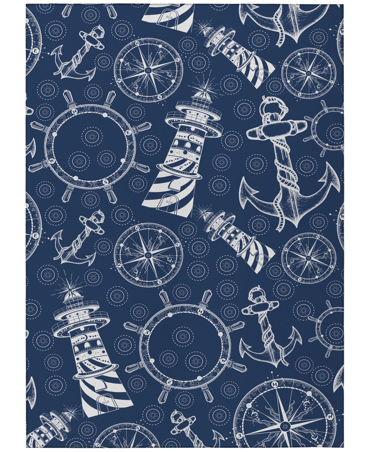 D Style Harbor Ha9 10' X 14' Area Rug In Navy