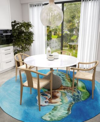 Harbor Washable HA3 8' x 8' Round Area Rug