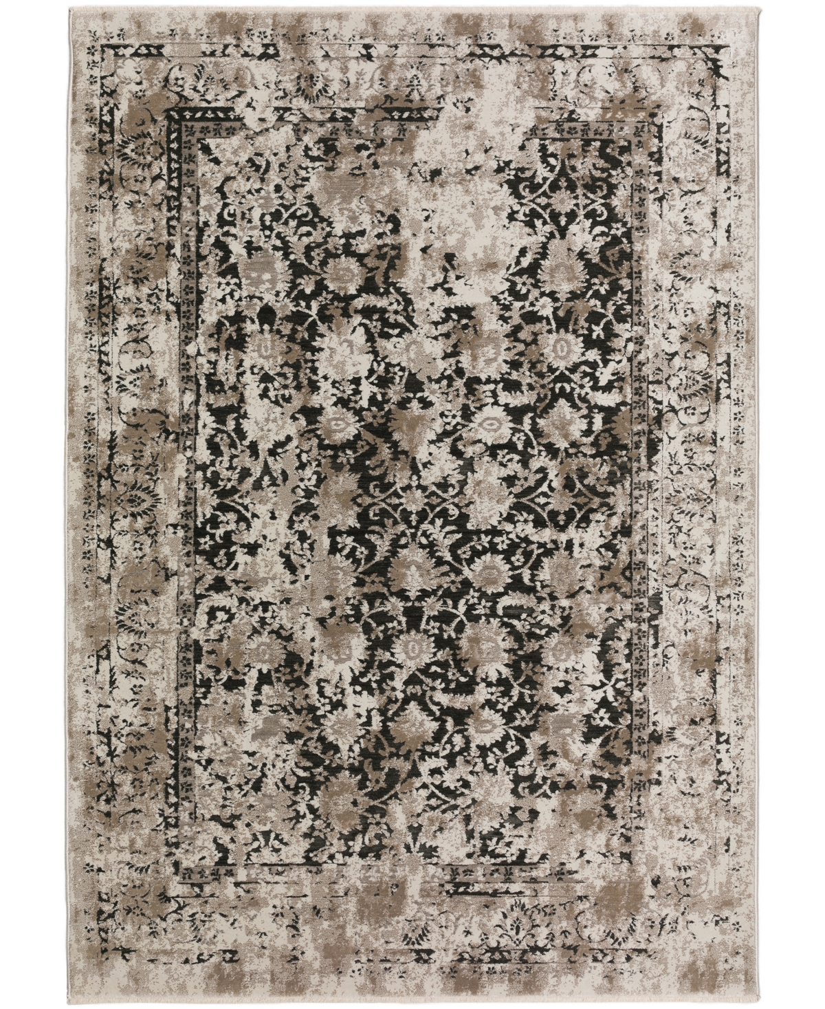 D Style Antalya Ay2 3'3" X 5'3" Area Rug In Black