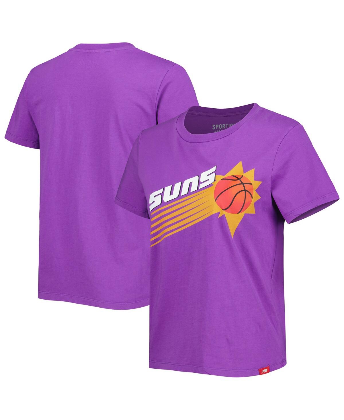Sportiqe Women's  Purple Phoenix Suns Hardwood Classics Arcadia Elevated T-shirt