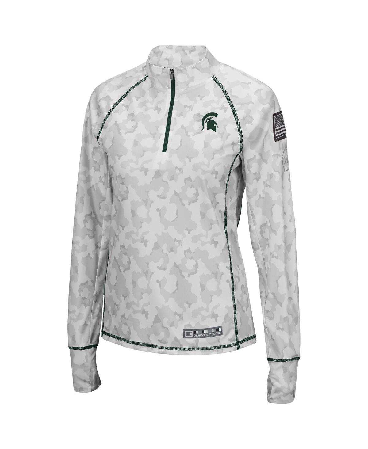 Shop Colosseum Women's  White Michigan State Spartans Oht Military-inspired Appreciation Officer Arctic Ca