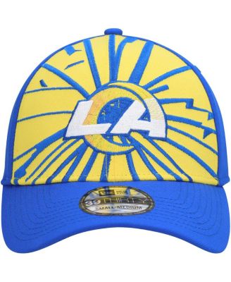 Men's Gold, Royal Los Angeles Rams Shattered 39Thirty Flex Hat