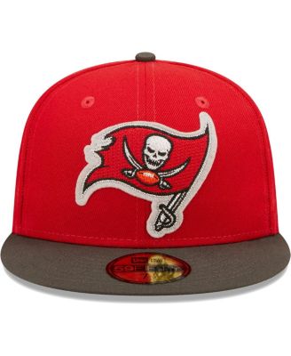 Men's Red, Pewter Tampa Bay Buccaneers Super Bowl Lv Letterman 59Fifty Fitted Hat