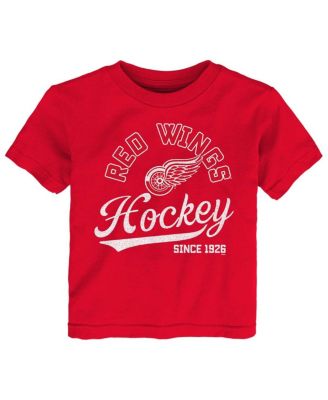 girls red wings shirt