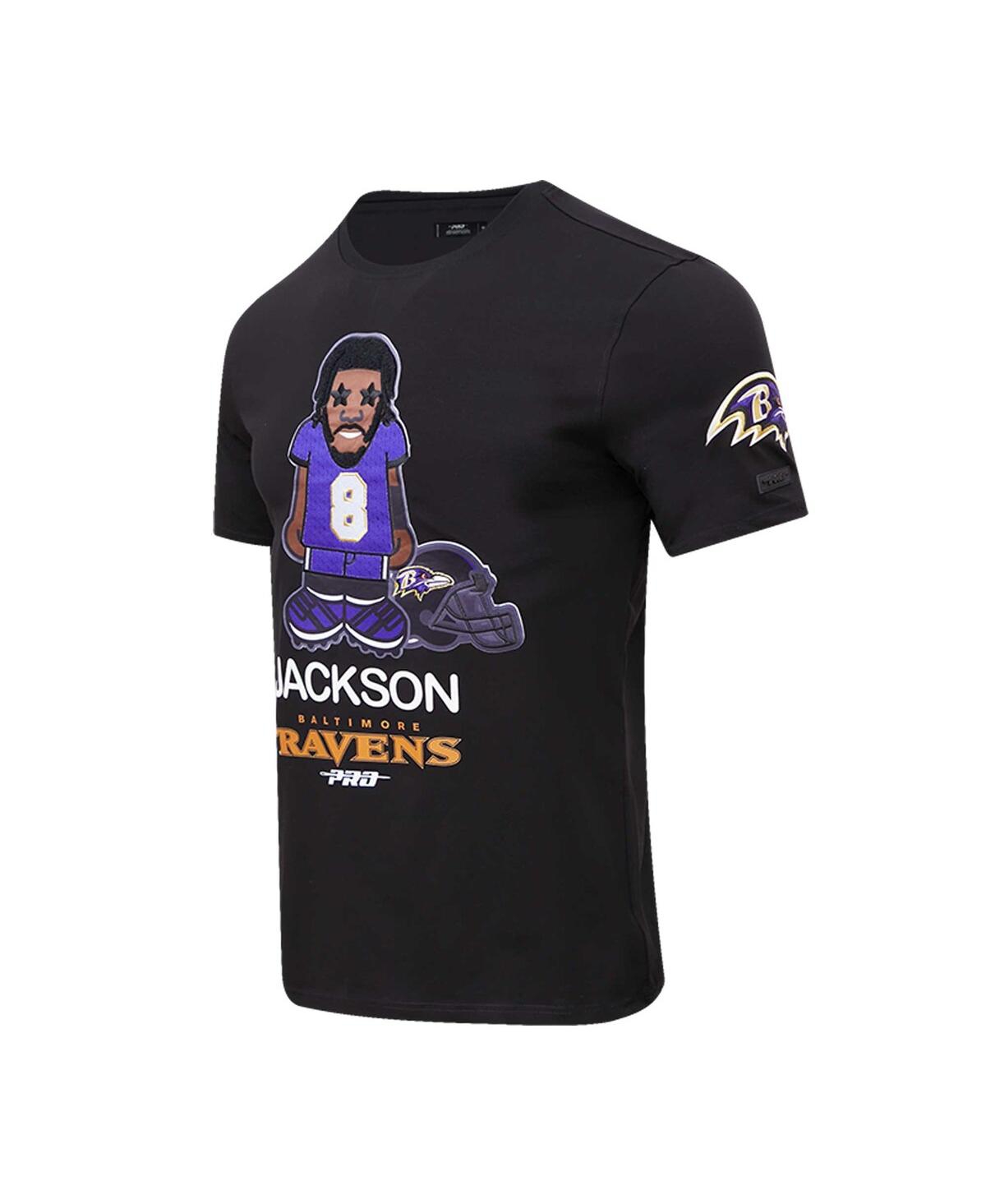Shop Pro Standard Men's  Lamar Jackson Black Baltimore Ravens Player Avatar Graphic T-shirt