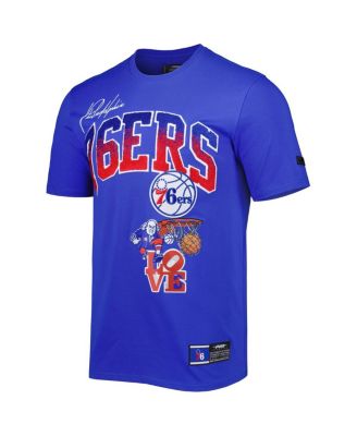 Men's Royal Philadelphia 76ers Hometown Chenille T-shirt