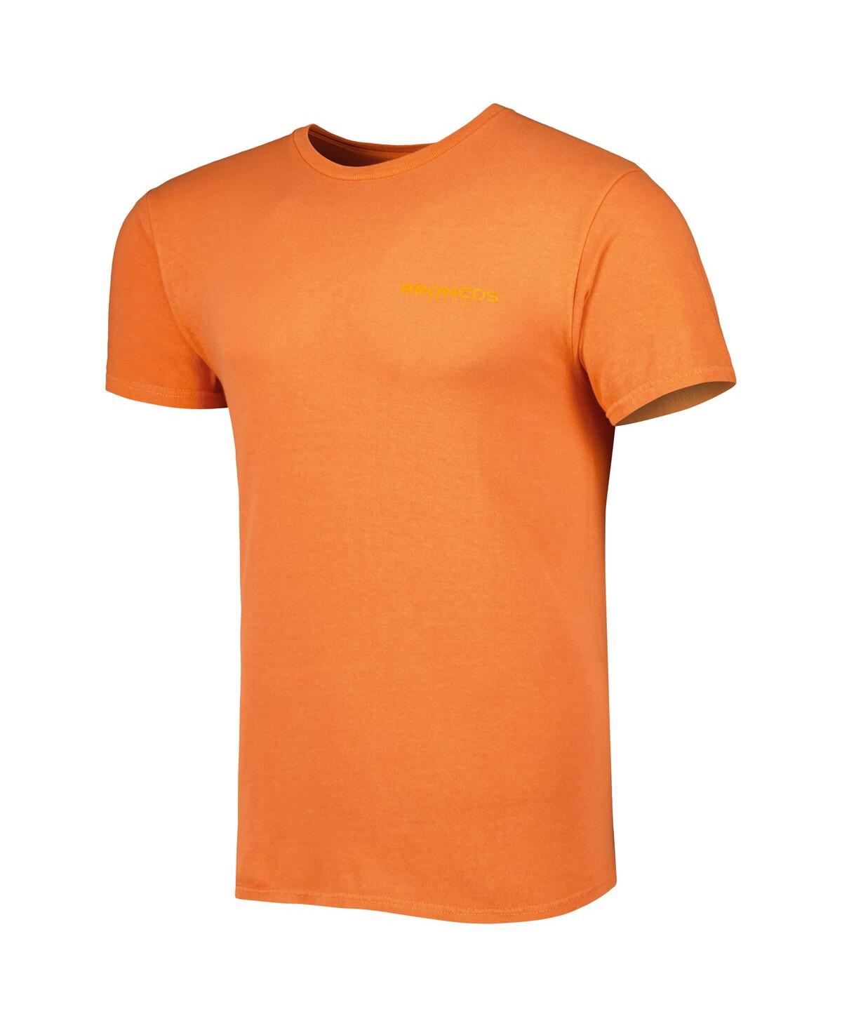 Shop 47 Brand Men's ' Orange Denver Broncos Fast Track Tonal Highlight T-shirt