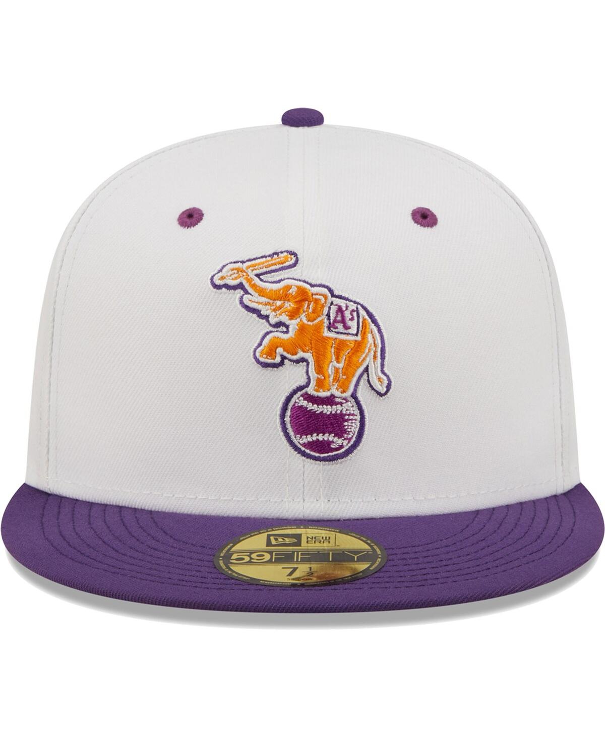Men's New Era Purple Oakland Athletics 30Th Season Grape Lolli 59Fifty Fitted Hat - Purple