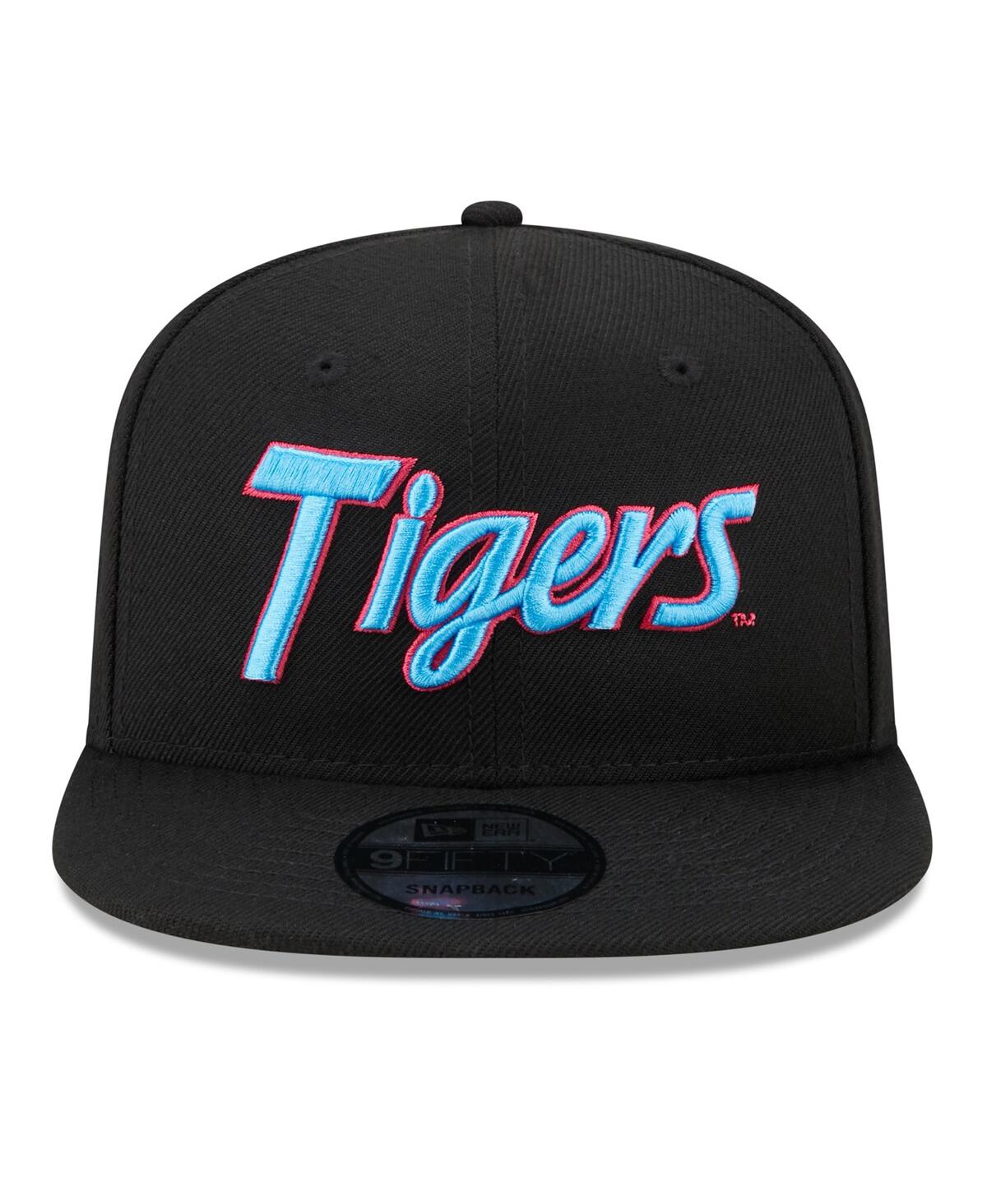 Shop New Era Men's  Black Auburn Tigers Vice Undervisor 9fifty Snapback Hat