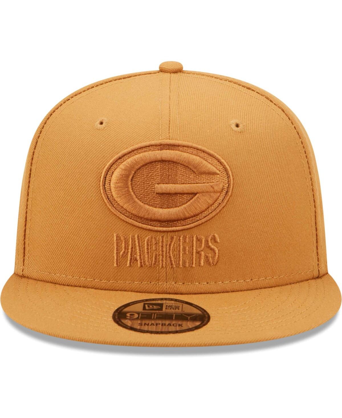 Shop New Era Men's  Brown Green Bay Packers Color Pack 9fifty Snapback Hat
