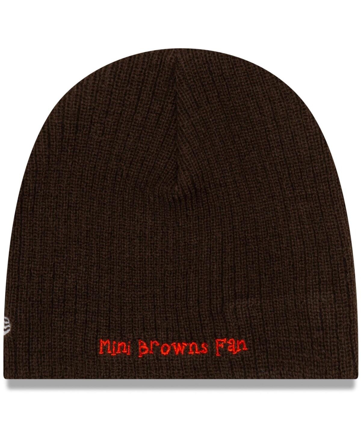 Shop New Era Infant Boys And Girls  Brown Cleveland Browns Mini Fan Beanie