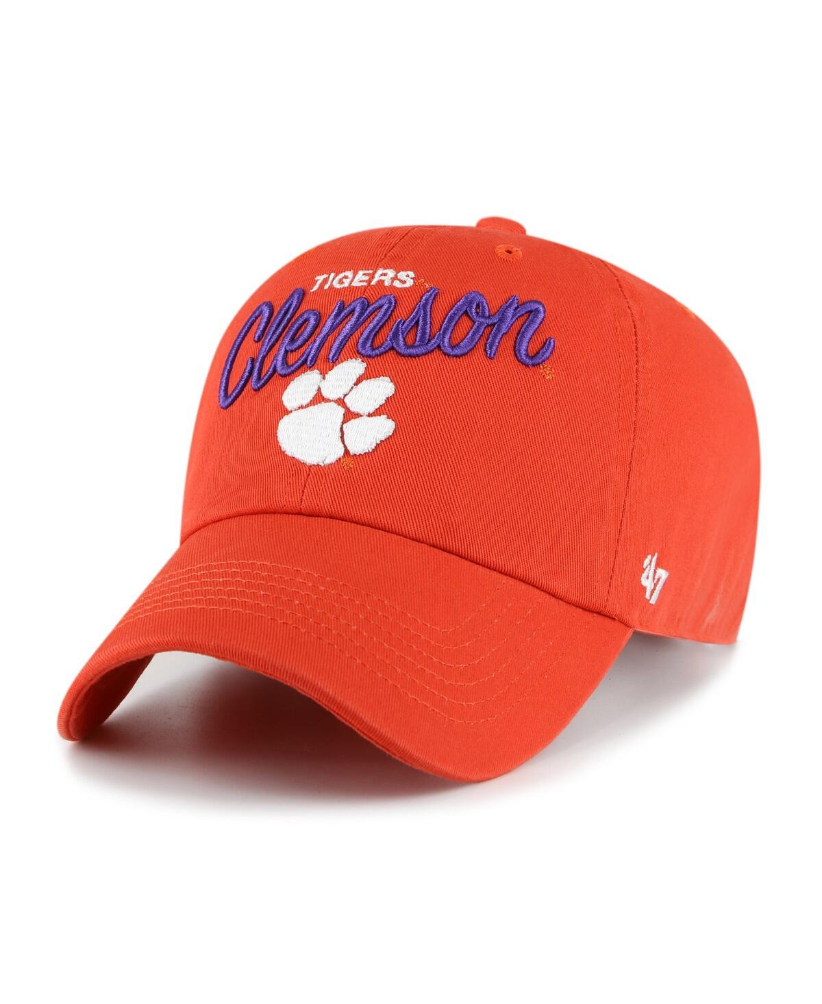 Shop 47 Brand Women's ' Orange Clemson Tigers Phoebe Clean Up Adjustable Hat