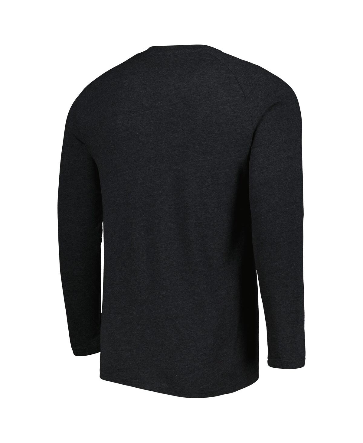 Shop Concepts Sport Men's  Black Pittsburgh Pirates Inertia Raglan Long Sleeve Henley T-shirt