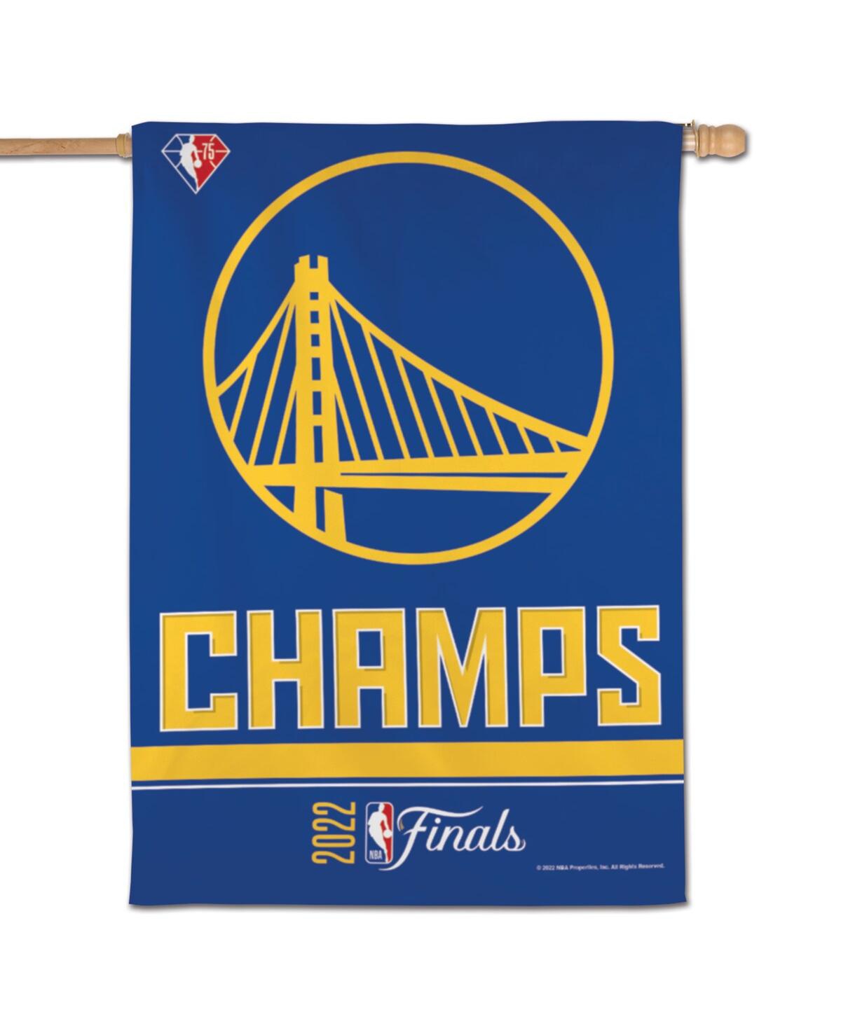 Shop Wincraft Golden State Warriors 2022 Nba Finals Champions 28'' X 40'' Vertical Double-sided Banner In Blue,gold