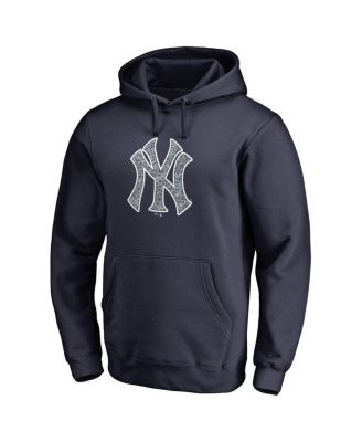 Men's Navy New York Yankees Static Logo Pullover Hoodie