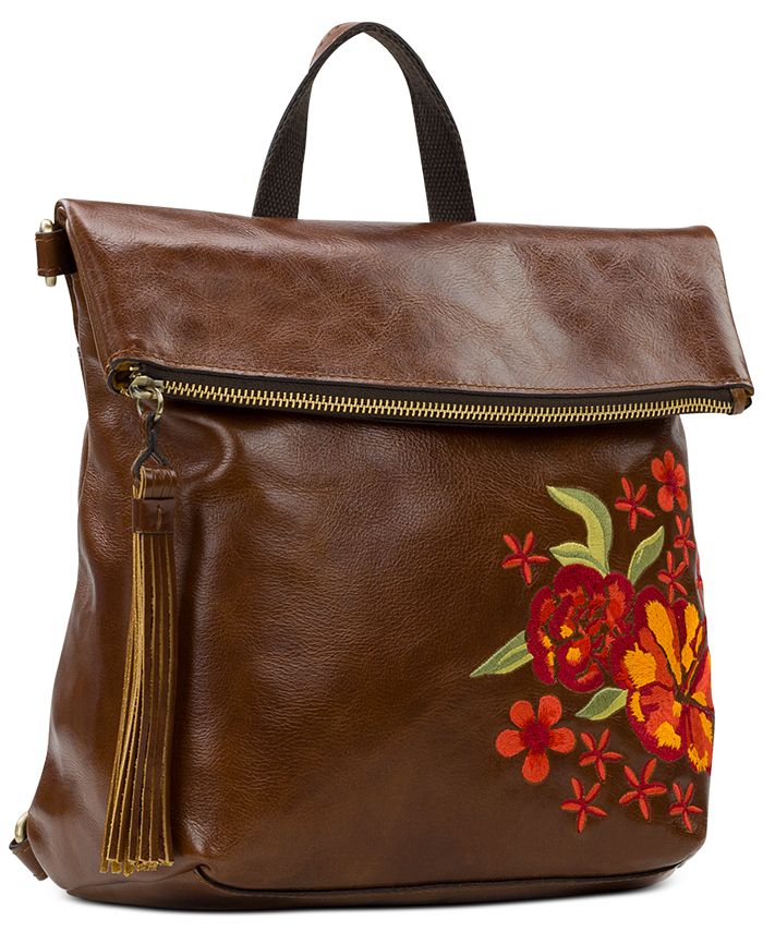 Patricia Nash Lyon Luzille Medium Leather Floral Backpack Macy's