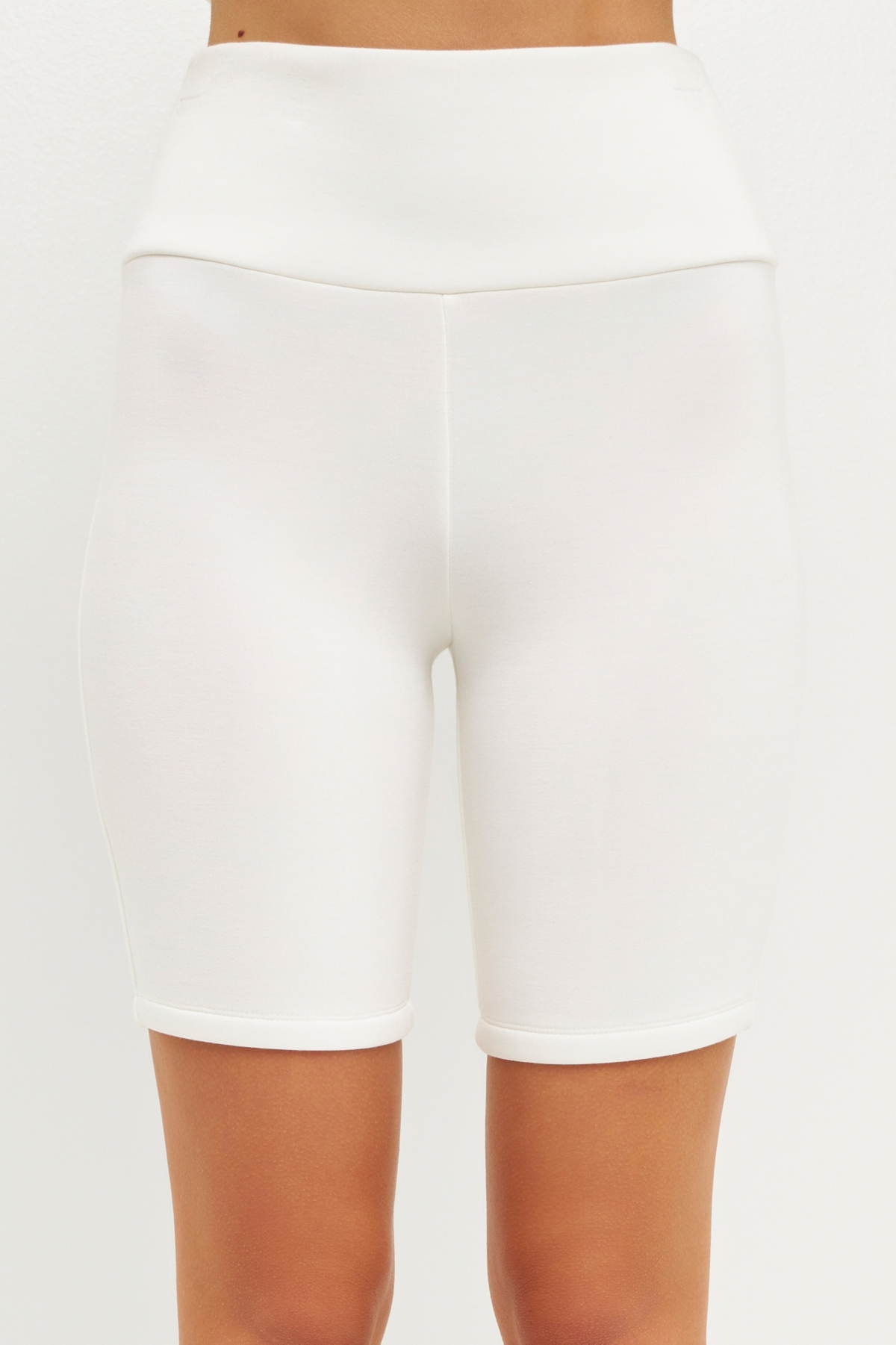 Women's Biker Shorts - White
