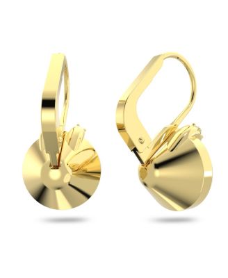 Crystal Round Cut Bella V Drop Earrings