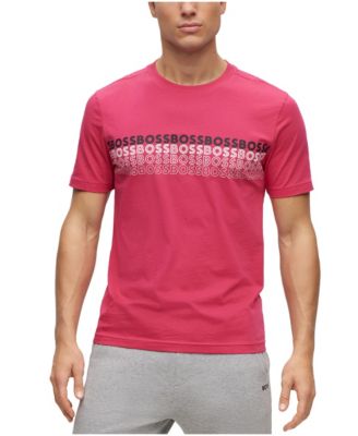 Hugo Boss Men's Crew Neck Long Sleeve Sweatshirt – Soft Cotton Pullover With Rubber Chest Logo