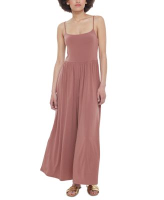 Black Tape - Women's Strappy Knit Wide-Leg Jumpsuit