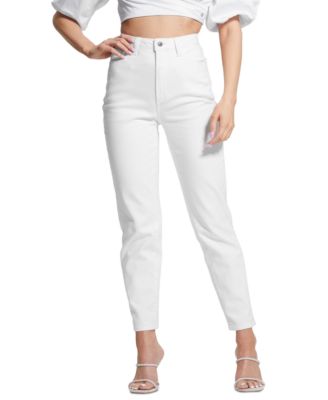 Guess Womens High Rise Mom Jeans Black Size 29x27