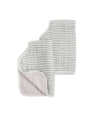 Baby Girls and Baby Boys Cotton Muslin Baby Burp Cloth, Pack of 2