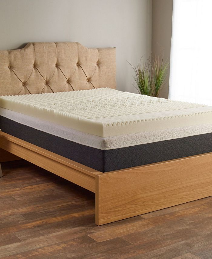 Isotonic 5 Zone 4" Memory Foam Mattress Topper, King Macy's
