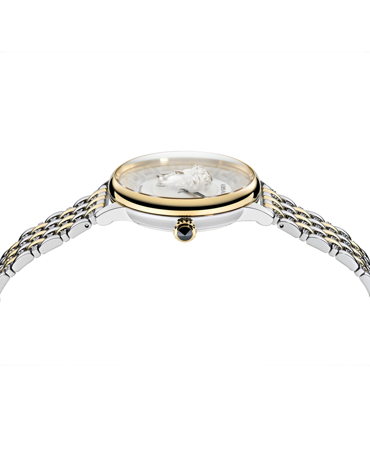 Shop Versace Women's Swiss Medusa Alchemy Two Tone Bracelet Watch 38mm