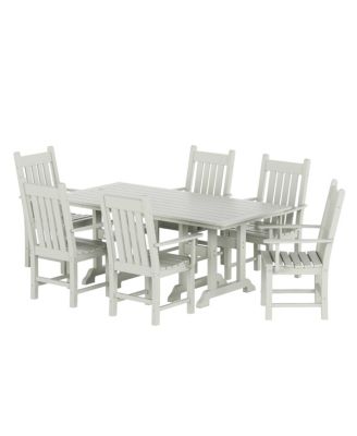 7 Piece Outdoor Patio Dining Set Outdoor Table and Armchair Set
