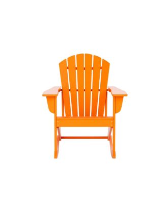 Outdoor Patio Poly Adirondack Rocking Chair Rocker