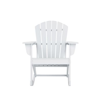 Outdoor Patio Poly Adirondack Rocking Chair Rocker