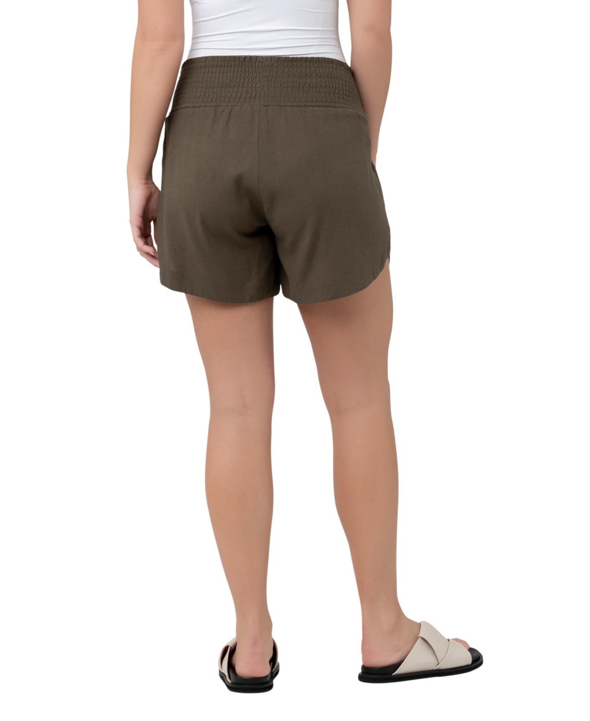 Ripe Maternity MaternityByron Shirred Short - Olive