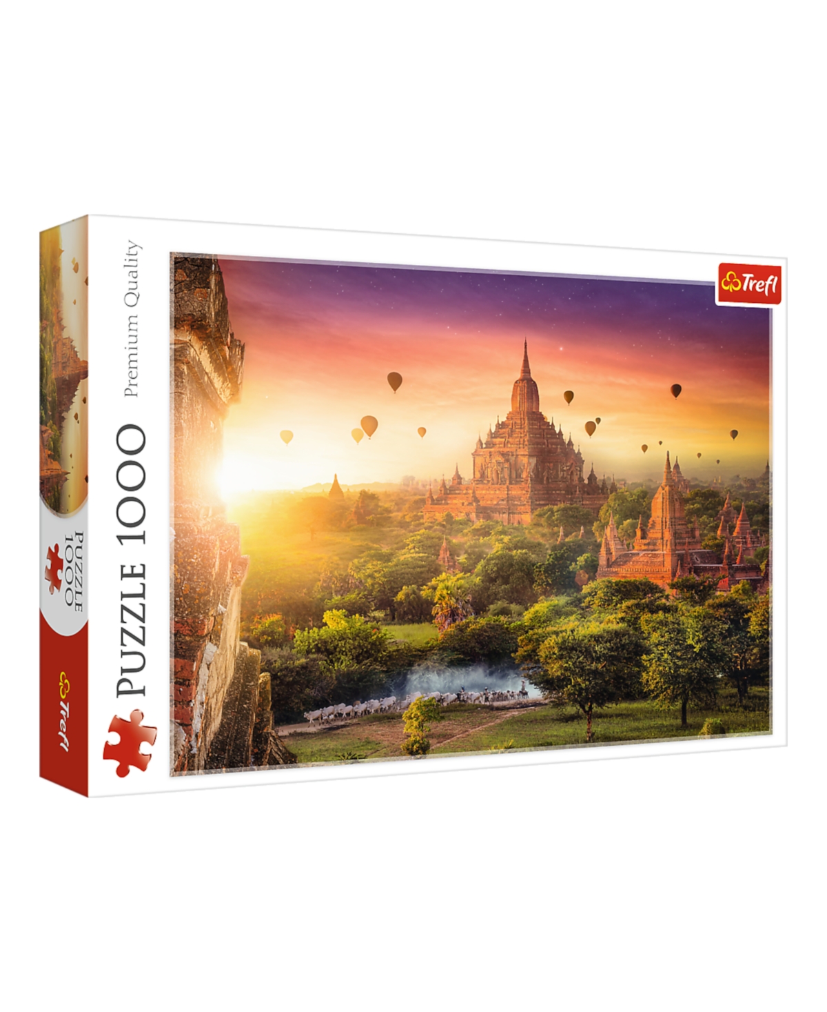 Trefl Red 1000 Piece Puzzle- Ancient Temple, Burma In Multi