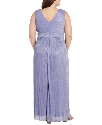 R & M Richards Plus Size Metallic Gown & Reviews - Dresses - Plus Sizes ...