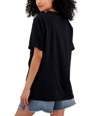 Juniors' Mickey Graphic Face T-Shirt