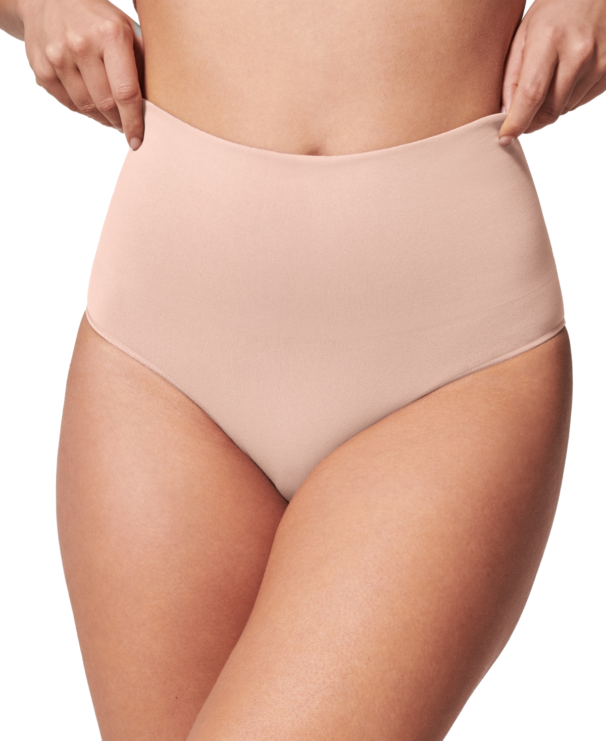 Spanx Women's Seamless Shaping Brief Underwear 40047r In Toasted Oatmeal