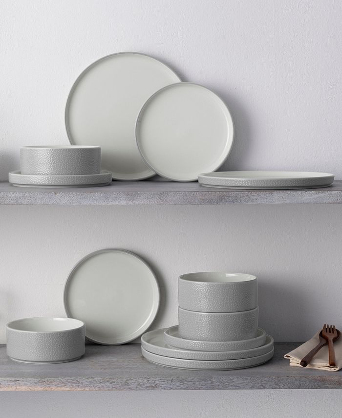Noritake Colortex Stone 12Pc. Dinnerware Set, Service for 4 Macy's