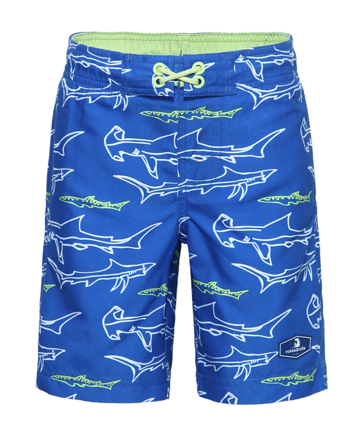 Rokka&Rolla Big Boys Quick Dry Drawstring Swim Trunks Board Shorts with Mesh Lining UPF50+ Xs-xxl