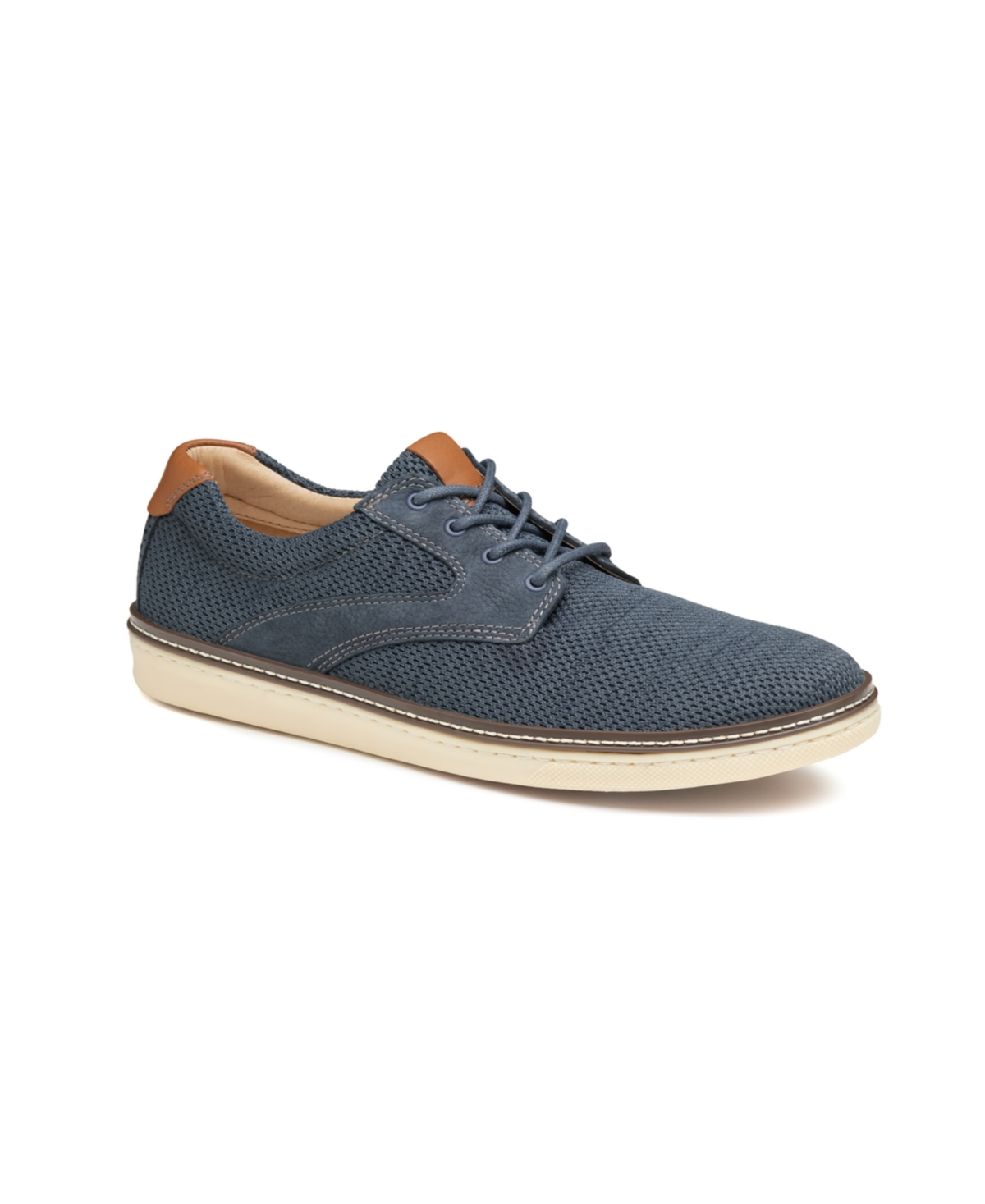 Johnston & Murphy Men's Mcguffey Knit Saddle Lace-up Casual Shoes In Navy