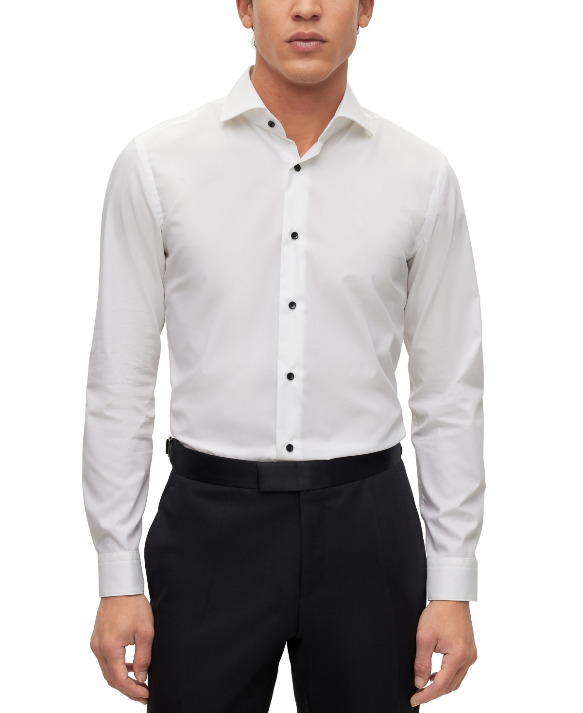 Hugo Boss Boss Men's Stretchcotton Poplin Slimfit Dress Shirt In White ModeSens