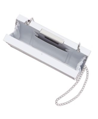 Color Block Crystal Minaudiere Mini Clutch