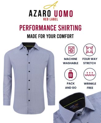 Men's Geometric Four-Way Stretch Button Down Shirt