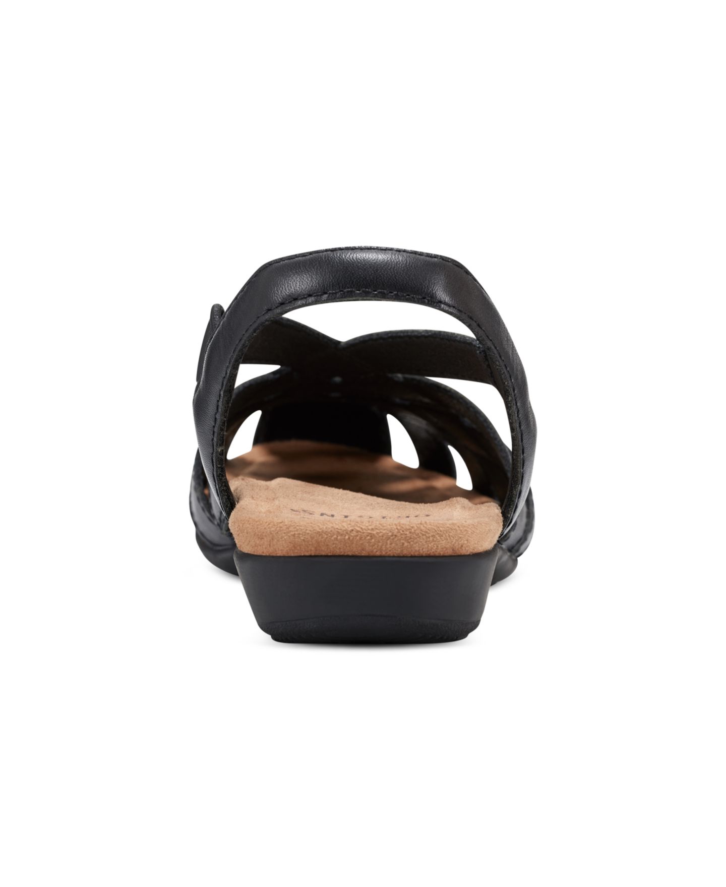 Женские сандалии Earth Berri Woven Flat Slingback, цвет: Чёрный кожаный — фото 3