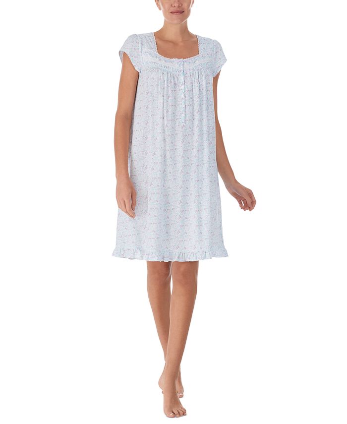 Eileen West Short 38" Cotton Jersey Nightgown Macy's