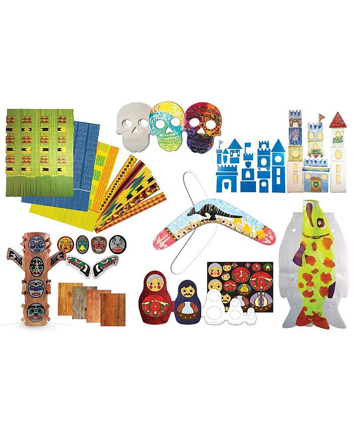 Kaplan Early Learning Around the World Crafts Creative Open Ended Art
