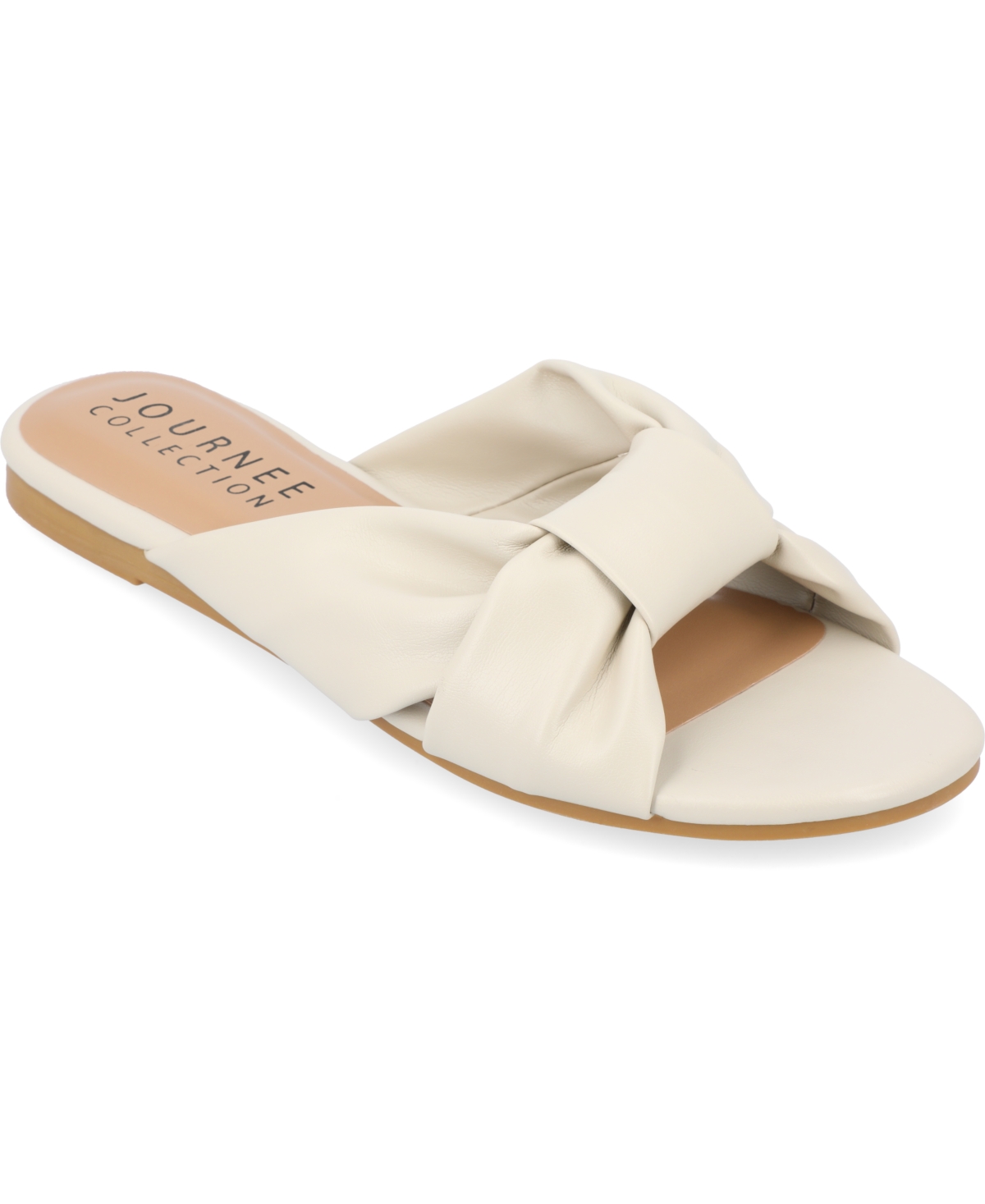 Journee Collection Collection Women's Tru Comfort Foam Zetia Sandals In Bone